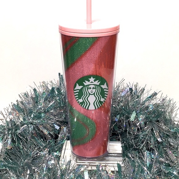Starbucks Pink glitter cup 24 oz NEW - Picture 3 of 9